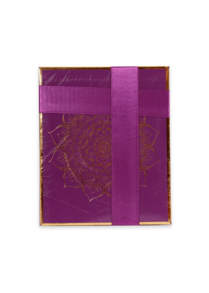 AFİL SERİSİ KUTULU (Çanta Boy Kuran+Seccade+İnci Tespih) Set NO:1 MÜRDÜM