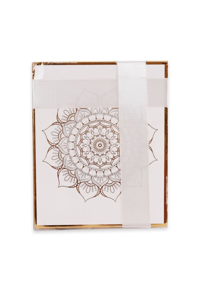 AFİL SERİSİ KUTULU (Çanta Boy Kuran+Seccade+İnci Tespih) Set NO:1 KREM