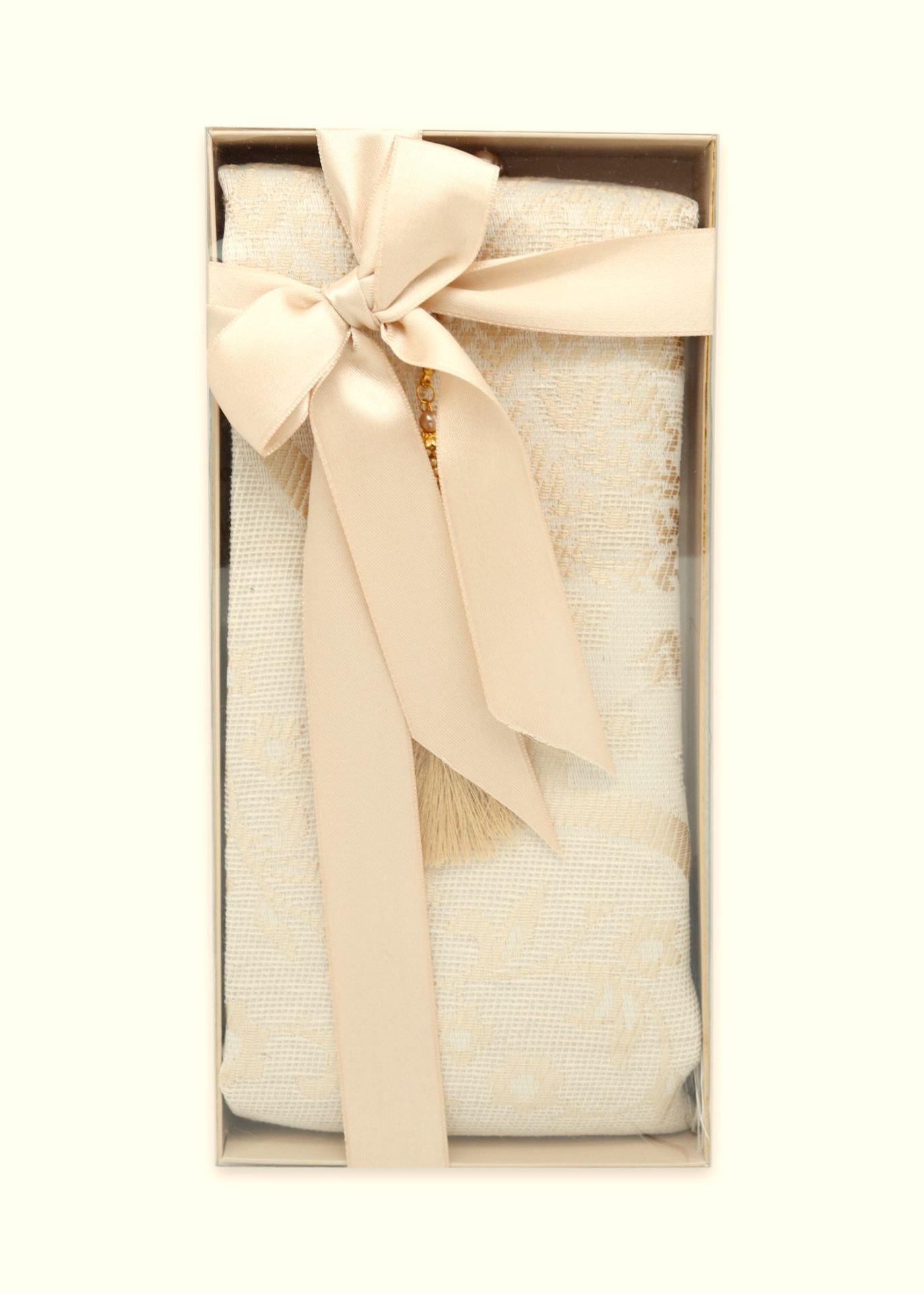 ESİLA SERİSİ KUTULU (Pamuk Seccde+İnci Tespih) NO:1 GOLD