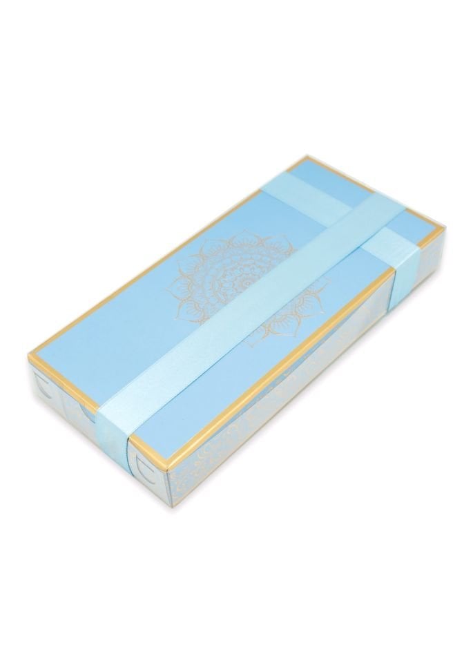 ESİLA SERİSİ KUTULU (Pamuk Seccde+İnci Tespih) NO:1 BEBE MAVİ