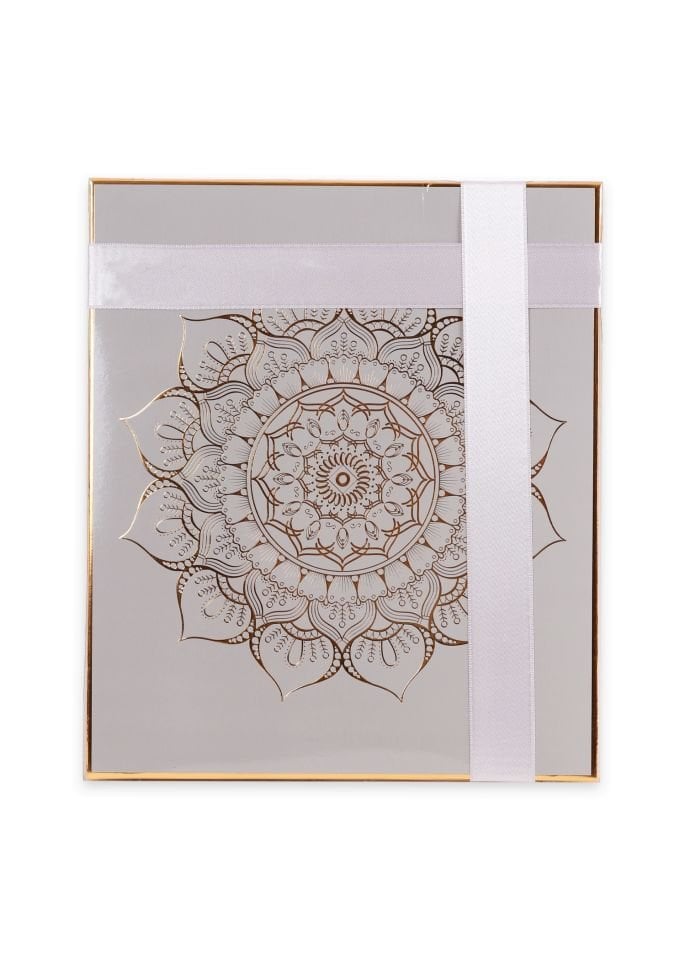 VERA SERİSİ KUTULU KARE SET (Seccade+Şantuk Yasin+İnci Tespih) NO:1 GRİ