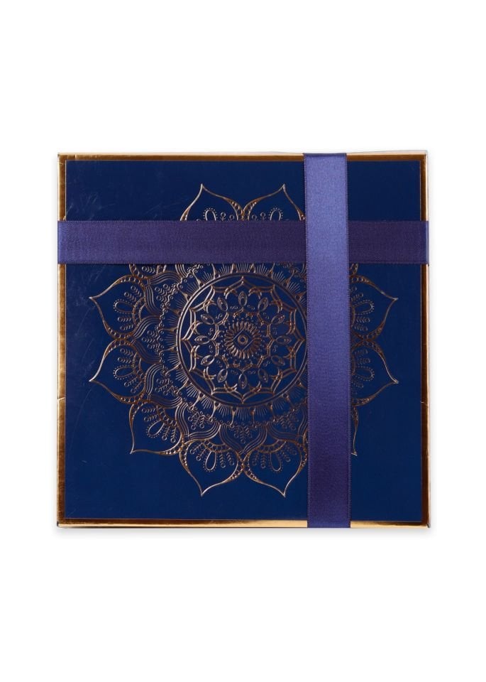 ADİL SERİSİ KUTULU (Astarlı Seccade+Takke+Esans+Tespih+Kadife Kuran)SET NO:1 LACİVERT