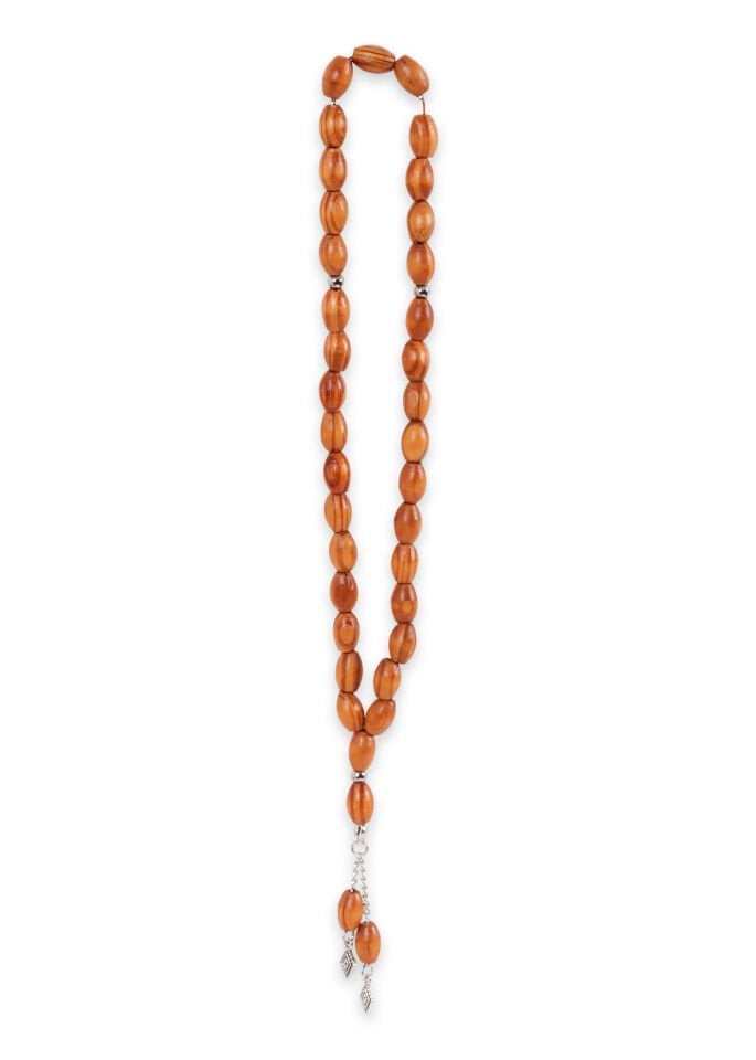 33'lük 10mm İthal Ağaç Beyzi Tespih OVAL