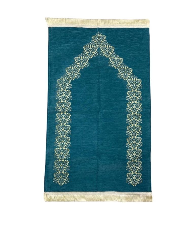 Şönil Motifli Astarlı Seccade YEŞİL