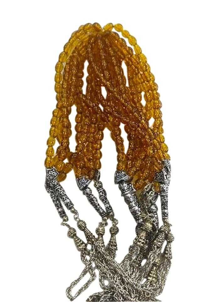 33'lük Cam Demir Püskül Tespih