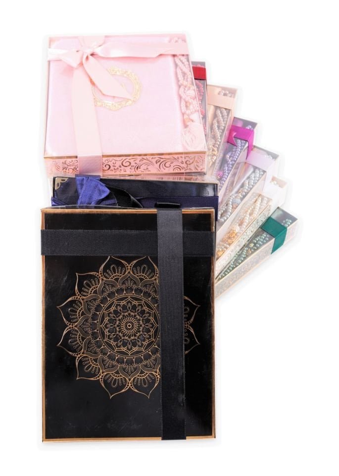 BERRA SERİSİ KUTULU (Pamuk Seccade+ 128 Sayfa Yasin+İnci Tespih ) NO:1