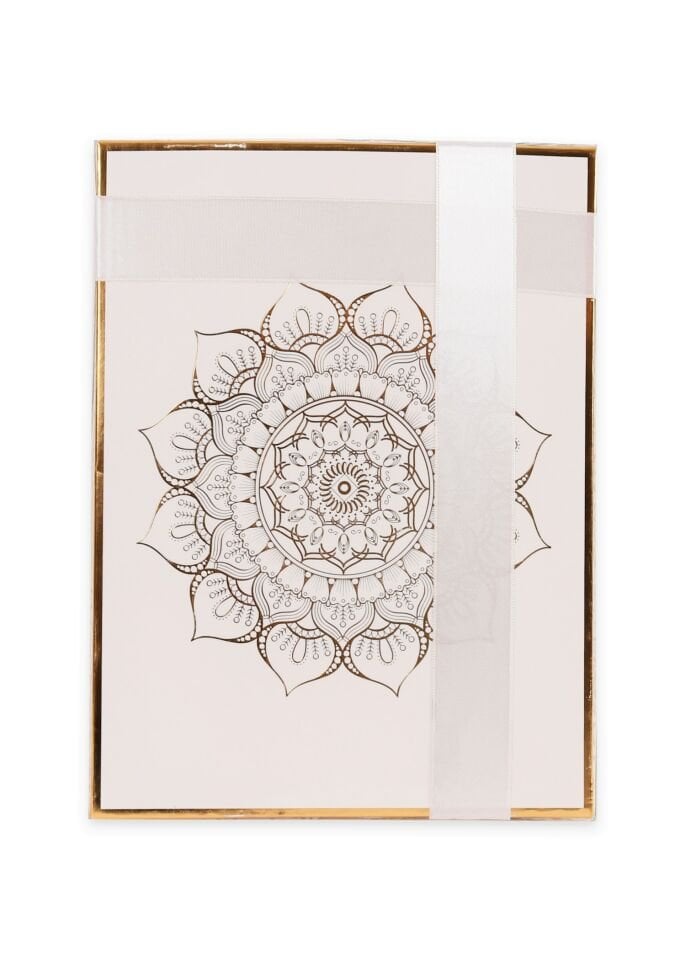 BERRA SERİSİ KUTULU (Pamuk Seccade+ 128 Sayfa Yasin+İnci Tespih ) NO:1 KREM